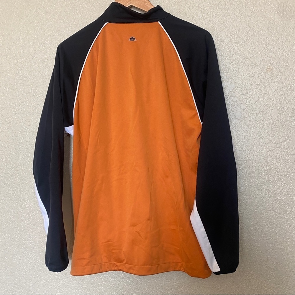 Bolle Golf Storm Men's quarter zip pull over‎ medium orange black midweight - Picture 2 of 3